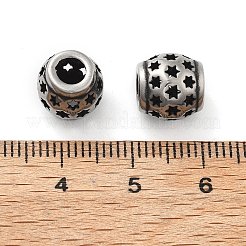 304 Stainless Steel European Beads&nbsp;STAS-V008-39AS