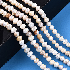 Natural Cultured Freshwater Pearl Beads Strands&nbsp;LS-PEAR-N013-03E
