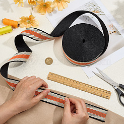 Polyester Grosgrain Ribbon&nbsp;OCOR-WH0105-091A