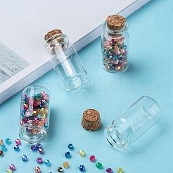 Glass Jar Glass Bottles Bead Containers&nbsp;AJEW-S074-02B