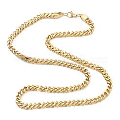 Ion Plating(IP) 304 Stainless Steel Wheat Chain Bracelets & Necklaces Jewelry Sets&nbsp;SJEW-B019-04D-G