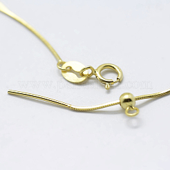 925 Sterling Silver Chain Necklaces&nbsp;STER-F039-15G