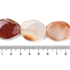 Natural Striped Agate/Banded Agate Beads Strands&nbsp;G-Z061-C09-04