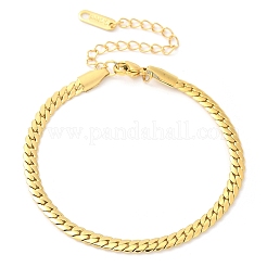 304 Stainless Steel Snake Chain Bracelets for Women&nbsp;BJEW-U019-04G-07