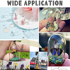 10 Sets 2 Styles Glass Dome Cover&nbsp;AJEW-SC0002-71B