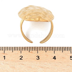 Ocean Themes 304 Stainless Steel Open Cuff Rings for Women&nbsp;LS-RJEW-K293-02C-G