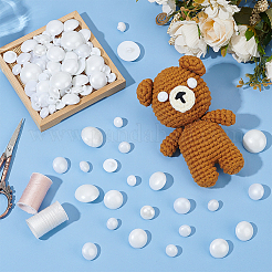 ABS Plastic Imitation Pearl Safety Craft Eye&nbsp;DIY-PH0030-40