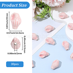 30Pcs Handmade Porcelain Beads&nbsp;PORC-PA0001-14A