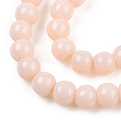 Opaque Solid Color Glass Beads Strands&nbsp;GLAA-T032-P4mm-09