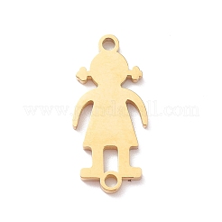 304 Stainless Steel Connector Charms&nbsp;STAS-R119-01G