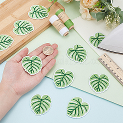 Leaf Embroidery Cloth Iron On/Sew On Patches&nbsp;DIY-WH0589-16