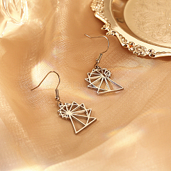 Non-Tarnish 304 Stainless Steel Dangle Earring&nbsp;DE3175-2
