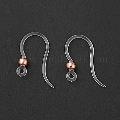 Transparent Resin Earring Hooks&nbsp;LS-RESI-G050-01RG