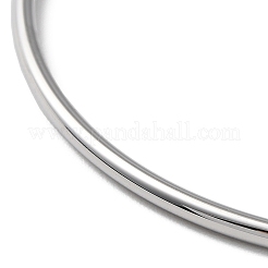 Non-Tarnish 304 Stainless Steel Simple Plain Bangle for Women&nbsp;BJEW-F461-01A-P