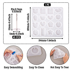 1Pc DIY Silicone Molds&nbsp;AJEW-TA0001-95
