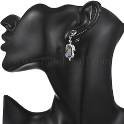 Turtle Natural Paua Shell Stud Dangle Earring&nbsp;EJEW-JE07138