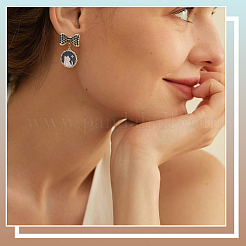 8Pcs 304 Stainless Steel Stud Earrings Findings&nbsp;EJEW-BBC0001-87