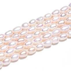 Natural Cultured Freshwater Pearl Beads Strands&nbsp;PEAR-N012-04T