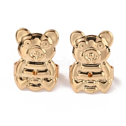 Brass Ear Nuts&nbsp;FIND-WH0133-06G