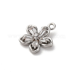 Brass Micro Pave Cubic Zirconia Charms&nbsp;LS-KK-D371-04E-P