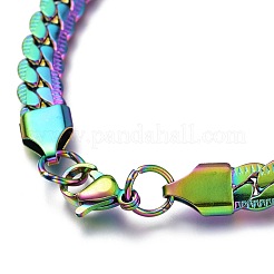 Men's 304 Stainless Steel Cuban Link Chain Bracelets&nbsp;BJEW-O177-03A