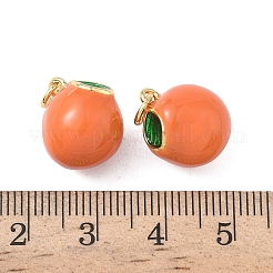 Brass Enamel Pendants&nbsp;KK-L256-44G-02