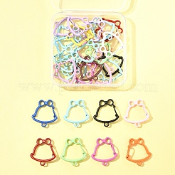 30Pcs Spray Paint Alloy Spring Gate Rings&nbsp;FIND-FS0004-03