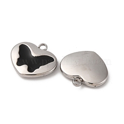304 Stainless Steel Enamel Charms&nbsp;STAS-L022-008P-A