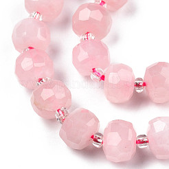 Natural Madagascar Rose Quartz Beads Strands&nbsp;G-N327-08J
