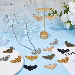 30Pcs 5 Colors Tibetan Style Alloy Pendants&nbsp;FIND-HS0001-68