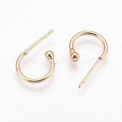 Brass Stud Earring Findings&nbsp;LS-X-KK-T020-105G