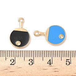 Alloy Enamel Pendant Rhinestone Settings&nbsp;ENAM-F154-01KCG