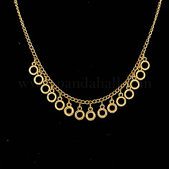 Imitation Pearl Round Ball Tassel Bib Necklaces&nbsp;WG10892-01