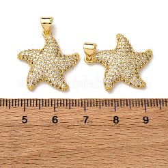 Brass Micro Pave Cubic Zirconia Pendants&nbsp;KK-A271-07B-G