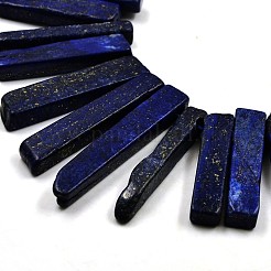 Chip Natural Lapis Lazuli Graduated Beads Strands&nbsp;G-P064-04