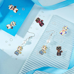 48Pcs 8 Styles Rack Plating Alloy Pendants&nbsp;FIND-DC0003-80