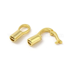 Rack Plating 925 Sterling Silver Fold Over Clasps&nbsp;STER-G038-08G