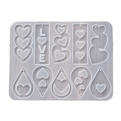 Heart Earrings Pendants DIY Silicone Mold&nbsp;DIY-Q033-06A