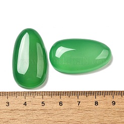 Natural Green Onyx Agate(Dyed and Heated) Cabochons&nbsp;G-Q018-06A
