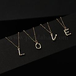 26Pcs A~Z Alphabet Necklaces Making Kits&nbsp;DIY-YW0002-29G