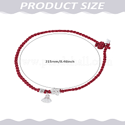 1Pc Lotus Alloy Charm Bracelets&nbsp;BJEW-LP0003-21