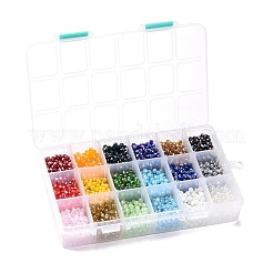 18 Colors Electroplate Glass Beads&nbsp;EGLA-JP0002-03B-4mm