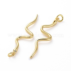 Brass Micro Pave Cubic Zirconia Pendants&nbsp;ZIRC-G155-03G