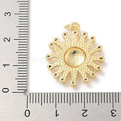 Brass Micro Pave Cubic Zirconia Pendants&nbsp;KK-U044-04G