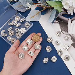 Alloy Rhinestone Shank Buttons&nbsp;DIY-MA0005-99B