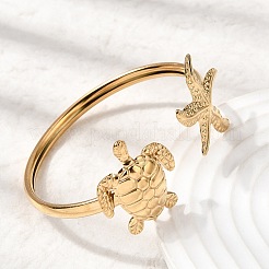 304 Stainless Steel Cuff Bangles&nbsp;BJEW-L719-03A-G