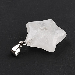 Natural Quartz Crystal Pendants&nbsp;X-G-I319-01P-04