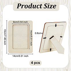 Wood Photo Frame Stands&nbsp;DIY-WH0196-15