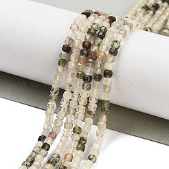 Natural Rutilated Quartz Beads Strands&nbsp;G-H042-B14-01