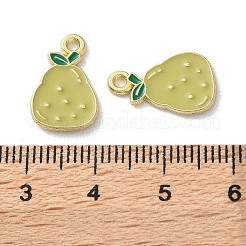 Fruit Alloy Enamel Charms&nbsp;PALLOY-S058-01LG-22